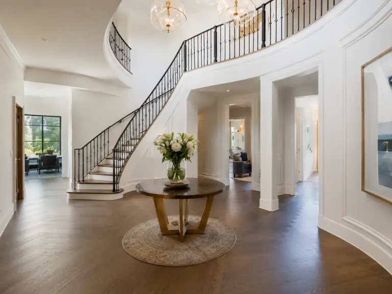 Elegant foyer of a Camas luxury home