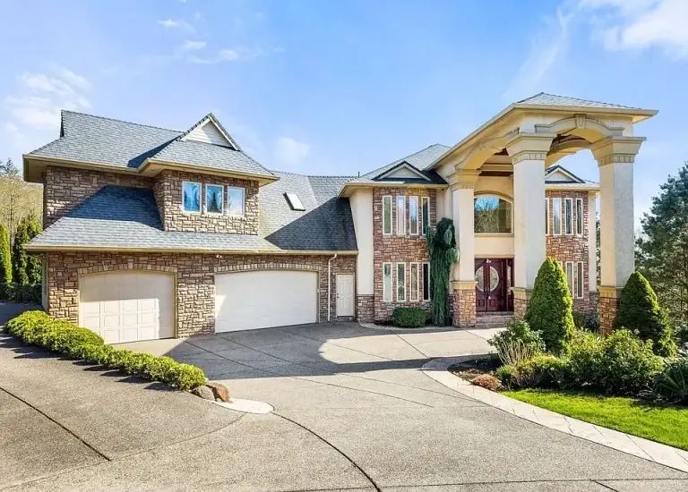 A new-construction home under a Clark County sky