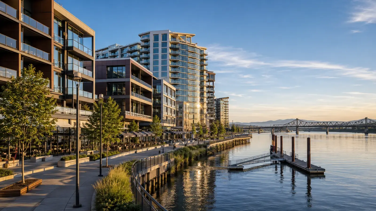 The Vancouver Waterfront, one relocation option among several distinct communities