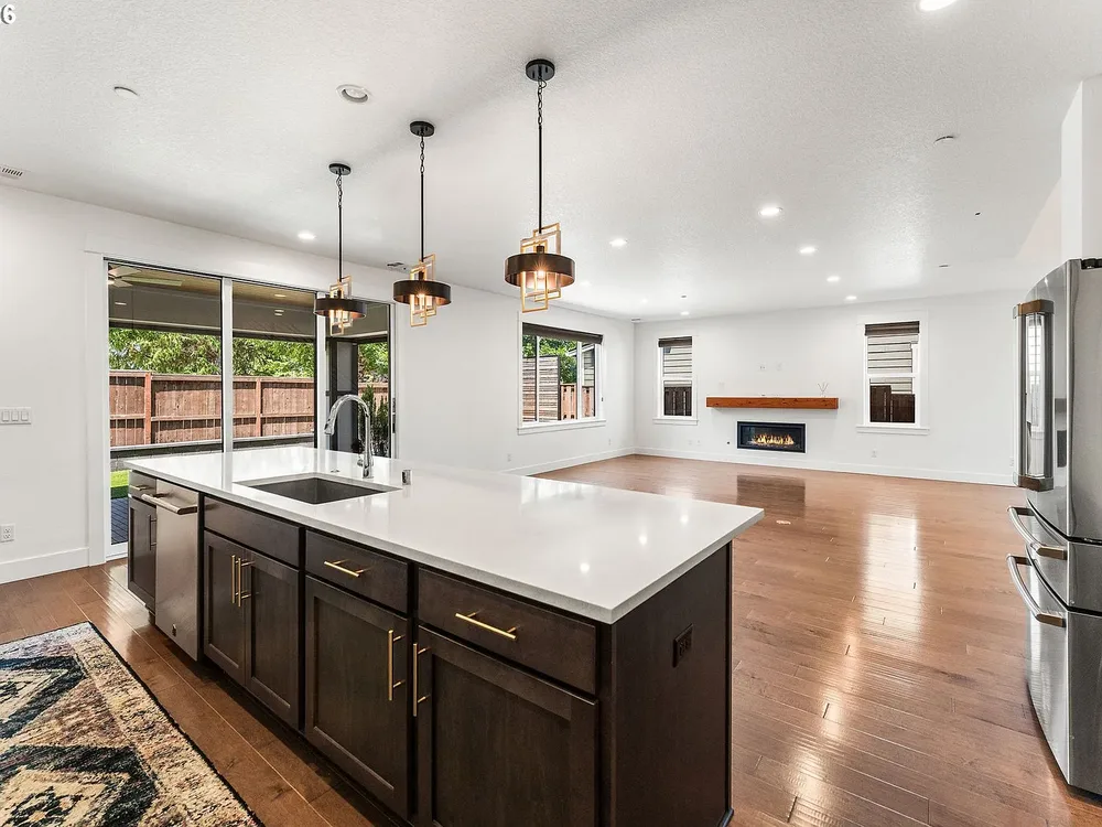 Great room with fireplace at 4033 NW 60th Circle, Camas