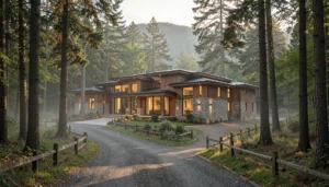 Luxury home on wooded acreage in Clark County Washington